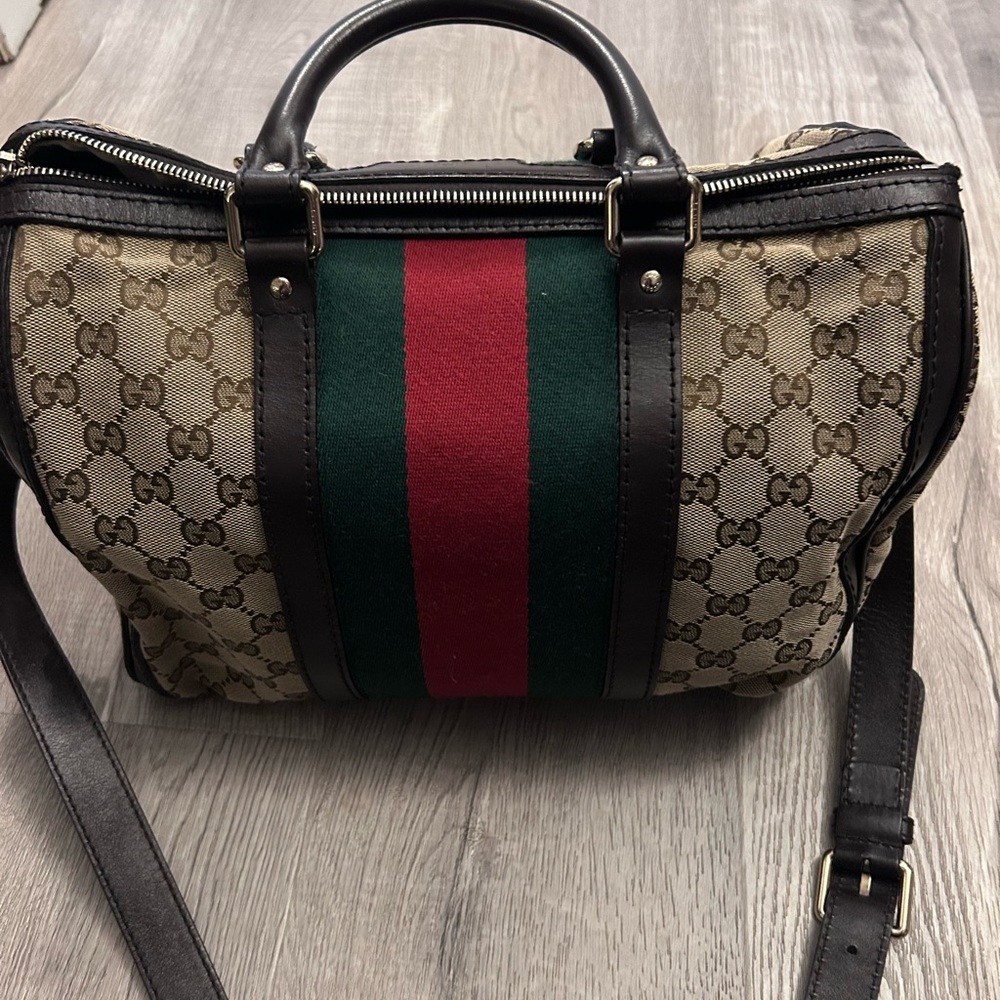 Gucci GG Logo Supreme Boston Bag Shoulder Bag